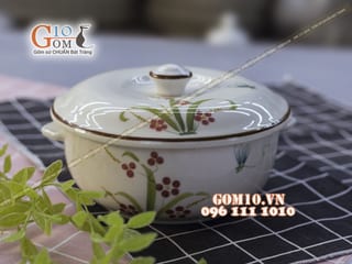 Âu cơm Đào Chuồn Kem, đường kính 20cm