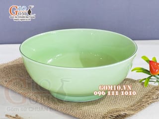 Bát tô nông men ngọc trơn cao cấp, đường kính 20cm