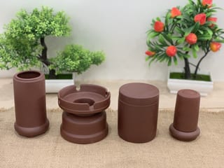 Bộ phụ kiện gốm đỏ 4 món