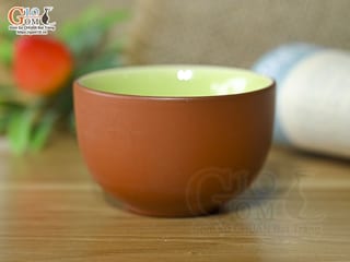 Chén gốm tử sa đỏ, đường kính 5.5cm
