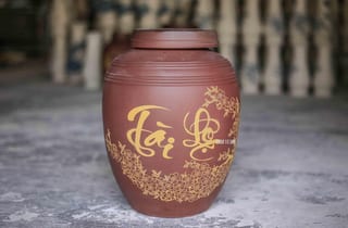 Chum gốm ngâm rượu Bát Tràng 20 Lít