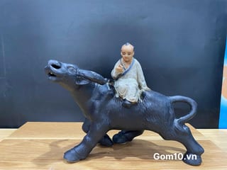 Mục đồng đọc sách chăn trâu, dài 22cm