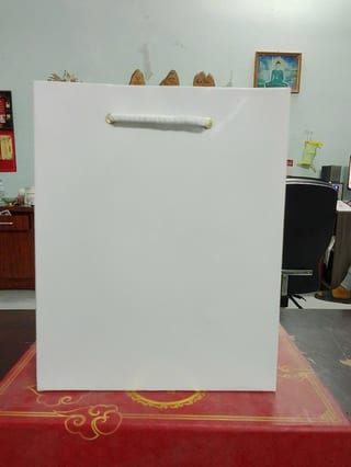 Túi giấy màu trắng, KT 16x10 H20cm
